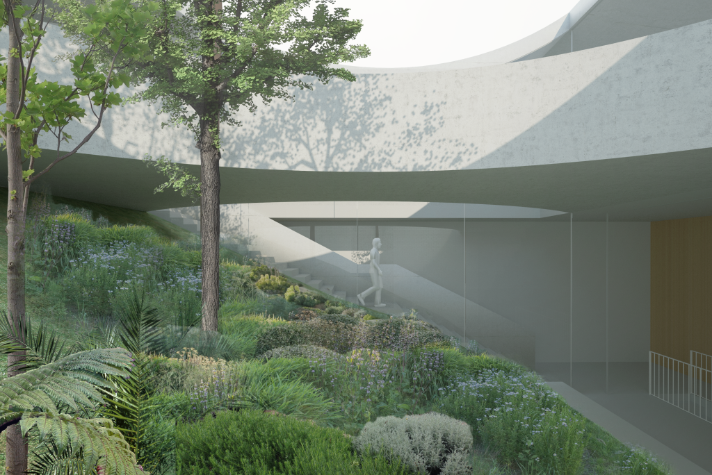06 2019 GA CCL BEDROOM SLOPING GARDEN